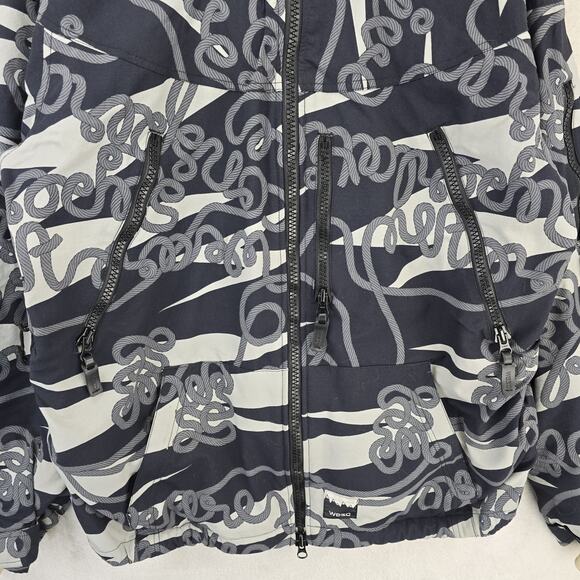 WESC Hooded Jacket Mens Medium Lester Lasso AOP Y2K Snowboard Skater Vintage - Picture 5 of 16